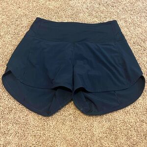 Lululemon Navy Speed Up Shorts